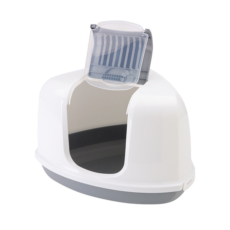 Bac à litière d'angle chat Nestor Corner Savic