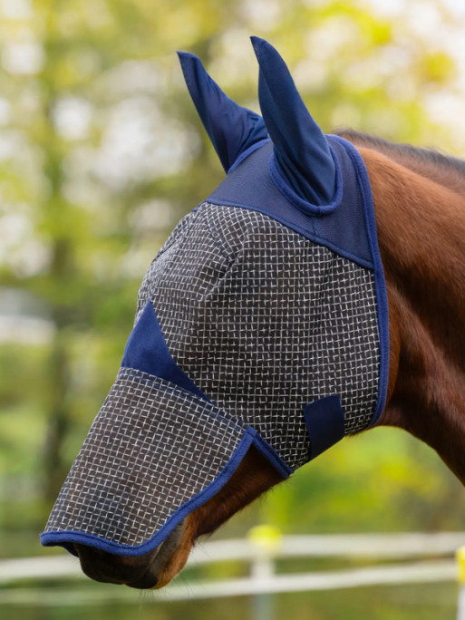 Masque anti-mouches avec protection des oreilles et naseaux Covalliero