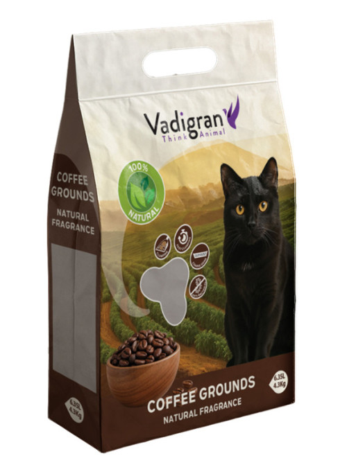 Litière Coffee Grounds 4.3kg - 6L Vadigran