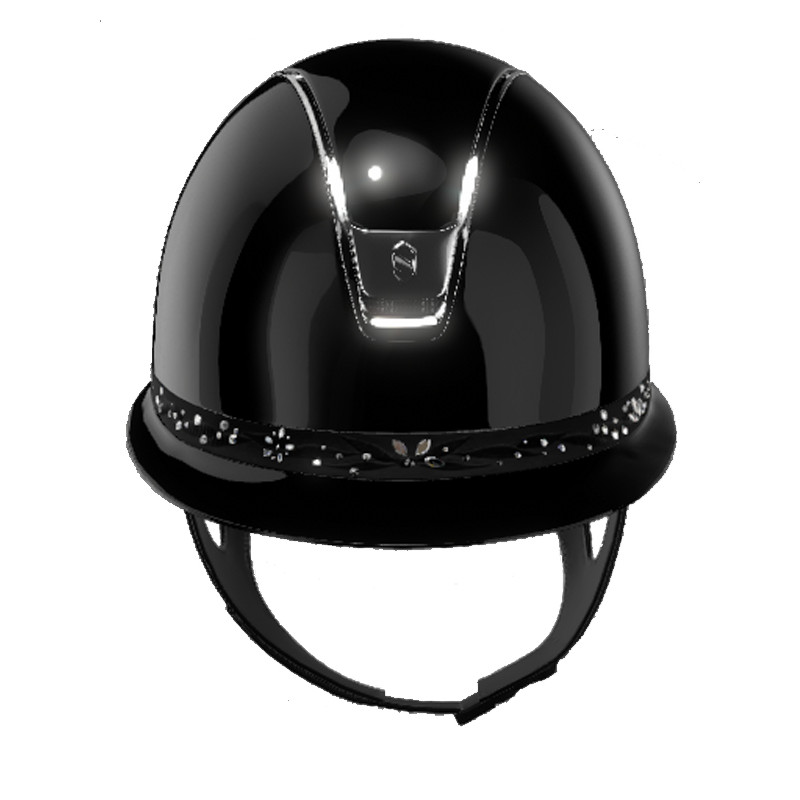 Casque Miss Shield Shadowglossy Flower Swarovski 2.0 Samshield  (Mousse obligatoire vendue séparément)