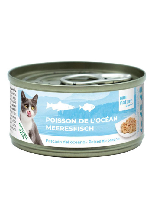 Pâtée Bubi Nature poisson de l'océan 70g Bubimex