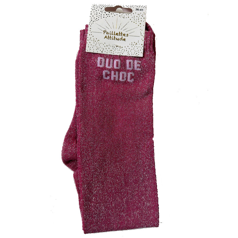 Chaussettes d'équitation pailletées '''Duo de choc'' Paillettes Attitude