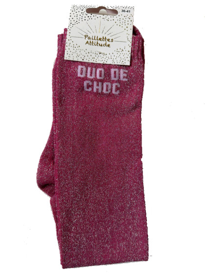 Chaussettes d'équitation pailletées '''Duo de choc'' Paillettes Attitude