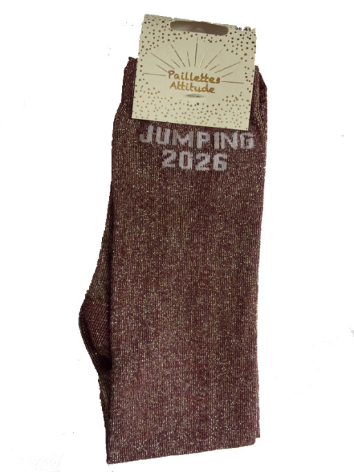 Chaussettes d'équitation pailletées ''Jumping 2026'' Paillettes Attitude
