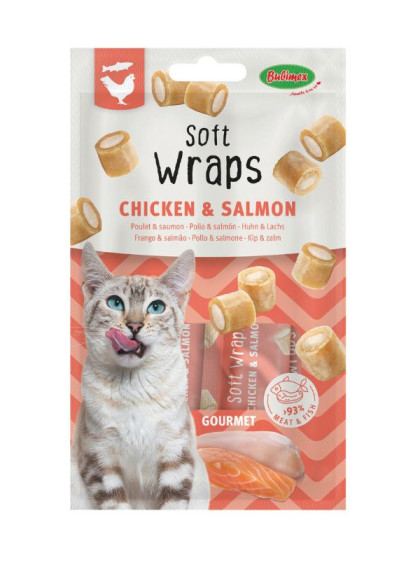 Biscuits herbe à chat/saumon 50g Bubimex