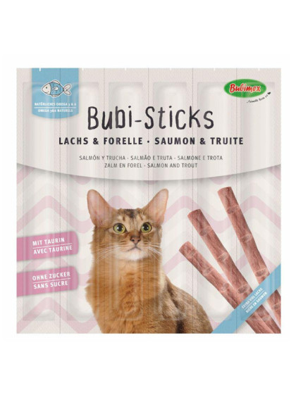 Friandises Bubi Sticks saumon 30g Bubimex