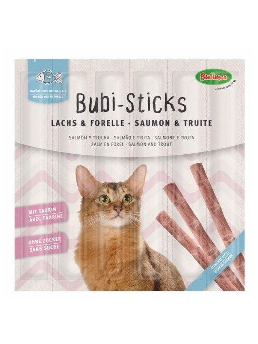 Friandises Bubi Sticks saumon 30g Bubimex