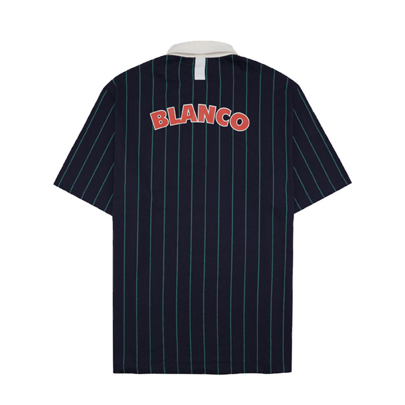 Polo manches courtes Jersey rayé Serge Blanco
