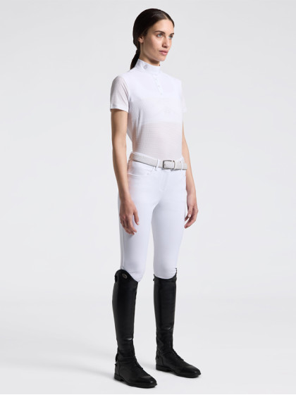 Polo de concours manches courtes Stripe Jersey SS26 Cavalleria Toscana