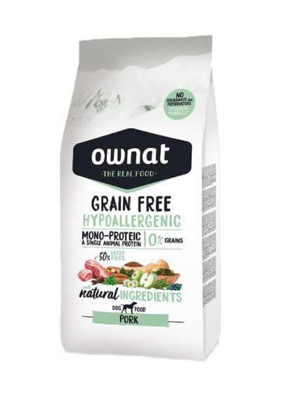 Croquettes Grain Free Hypoallergenic Pork 12kg Ownat
