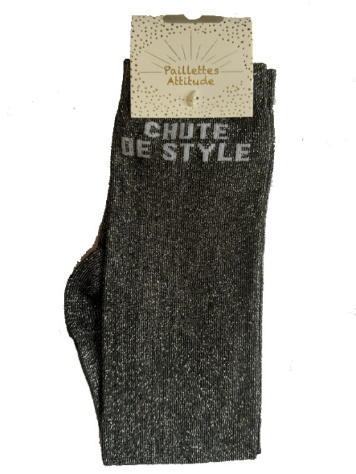Chaussettes d'équitation pailletées ''Chute de style'' Paillettes Attitude