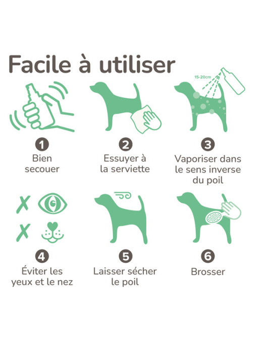 Spray chien mouillé 250ml Beaphar