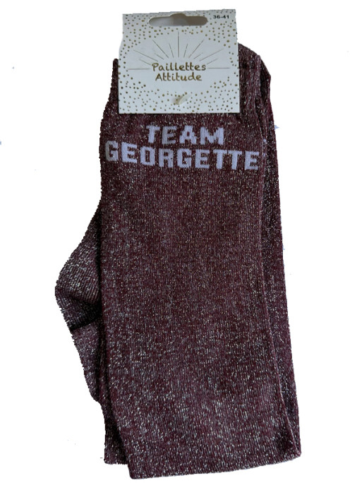 Chaussettes d'équitation pailletées ''Team Georgette'' Paillettes Attitude