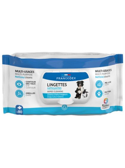 Lingettes nettoyantes multi-usages x80 Francodex
