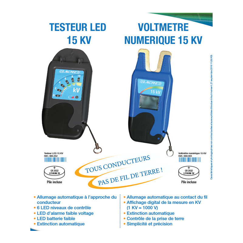 Testeur LED 15KV Lacmé