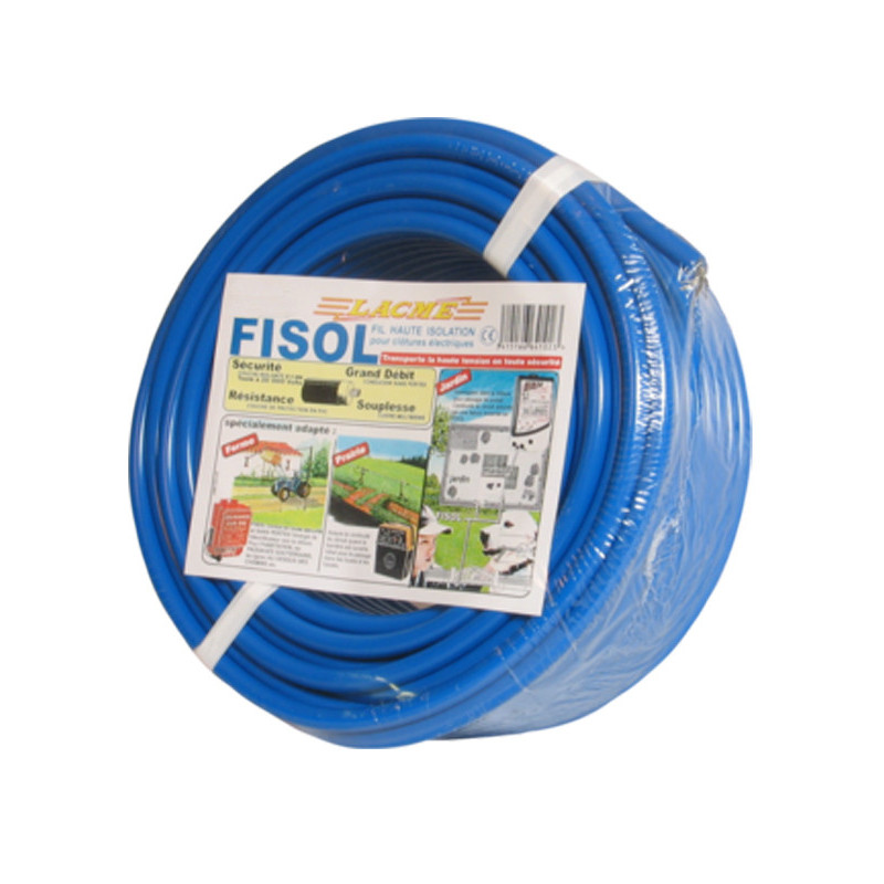 Fil haute tension cuivre Fisol 10m Lacmé
