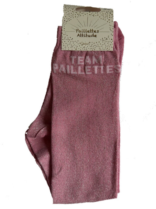 Chaussettes d'équitation pailletées ''Team paillettes'' Paillettes Attitude