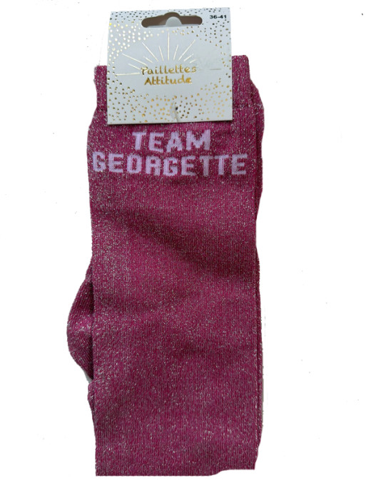 Chaussettes d'équitation pailletées ''Team Georgette'' Paillettes Attitude