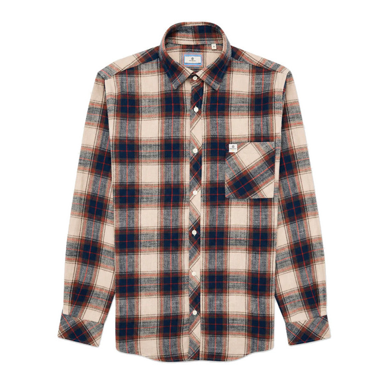 Chemise à carreaux Brushed FW26 Serge Blanco