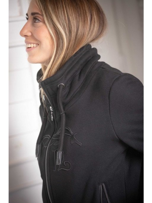Sweat zippé Strass Native Pénélope