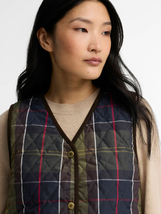 Gilet réversible Icons Tartan femme FW26 Barbour