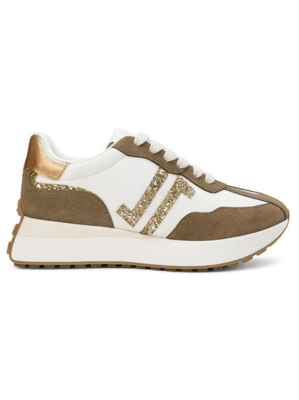 Baskets CL101 Taupe Glitter FW26 femme CL11 Sneakers