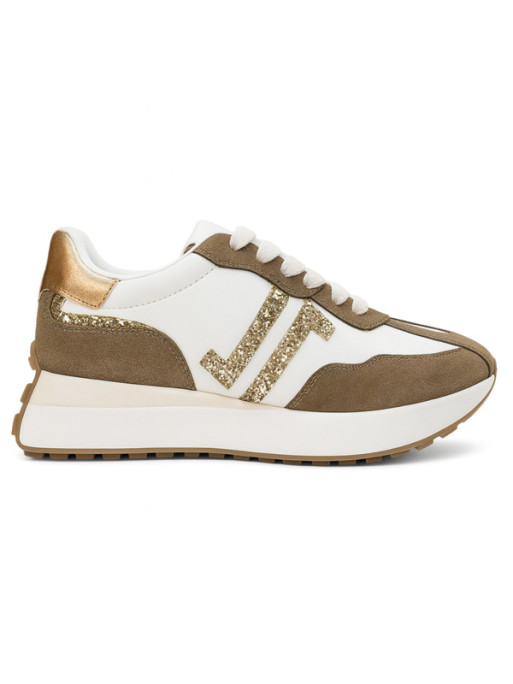 Baskets CL101 Taupe Glitter FW26 femme CL11 Sneakers