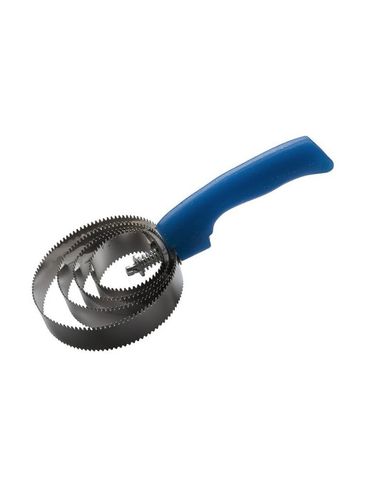 Étrille métallique ronde fluo pailleté