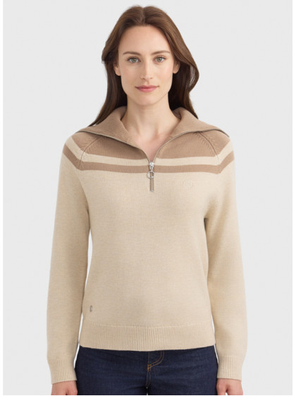 Pull col zippé Claira FW26 Harcour