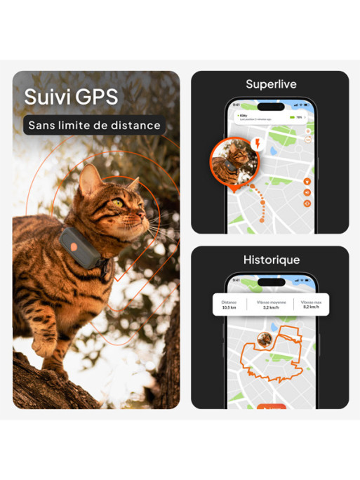 Collier Mini GPS chat Weenect