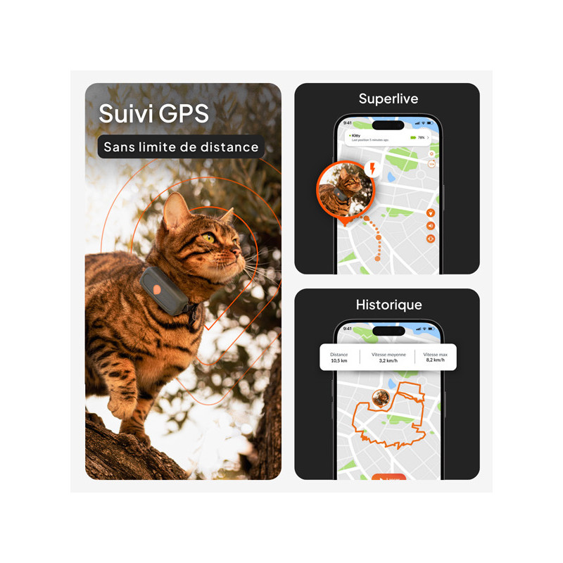 Collier Mini GPS chat Weenect