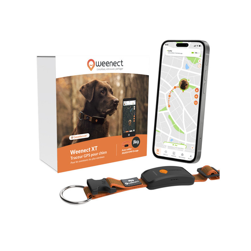 Collier avec traceur GPS XT chien Weenect