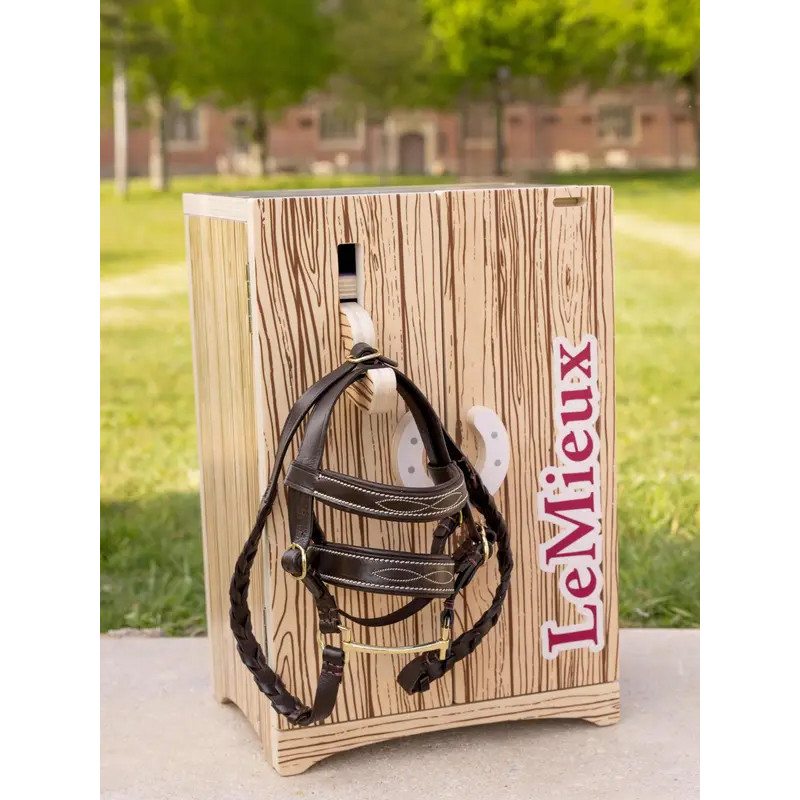 Casier de sellerie en bois pour Toy Pony LeMieux