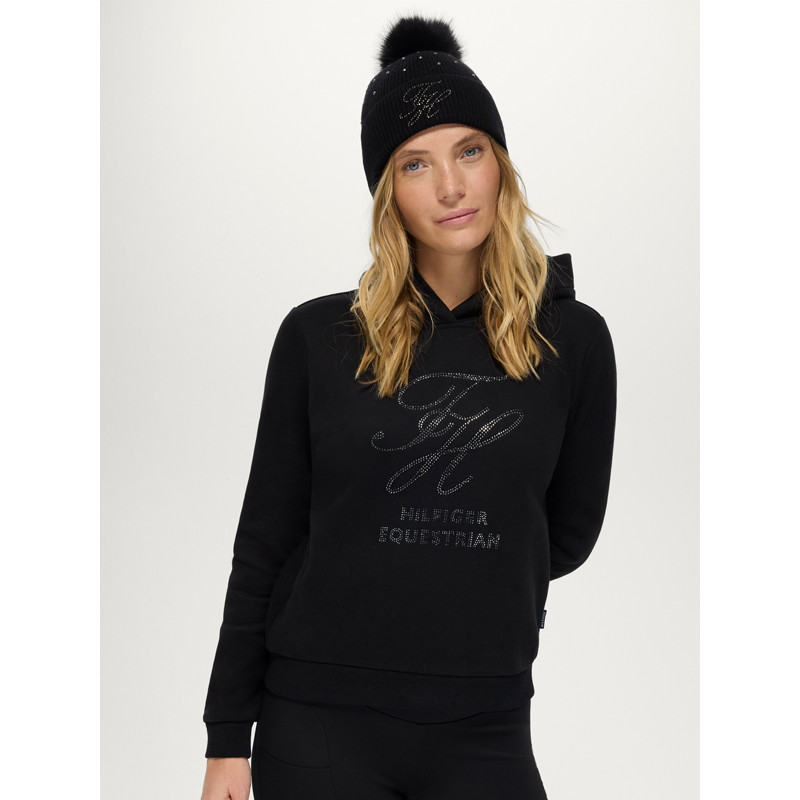 Sweat à capuche Estelle Rhinestone FW26 Tommy Hilfiger Equestrian