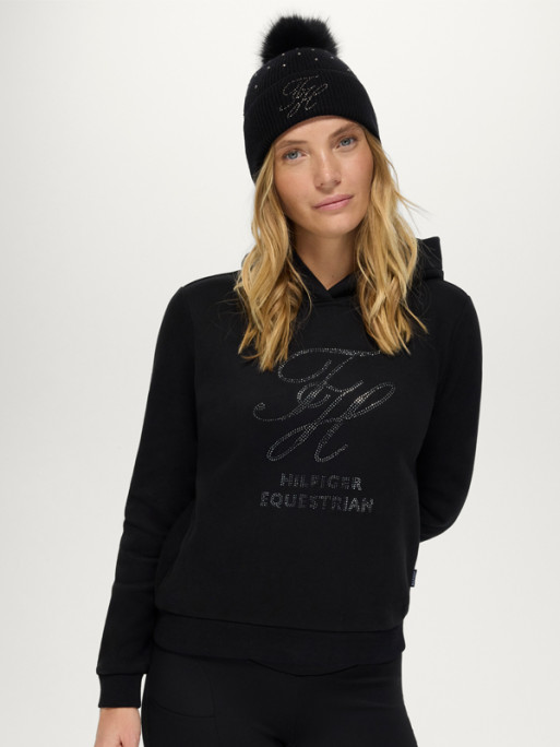 Sweat à capuche Estelle Rhinestone FW26 Tommy Hilfiger Equestrian