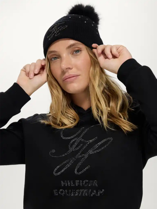 Sweat à capuche Estelle Rhinestone FW26 Tommy Hilfiger Equestrian