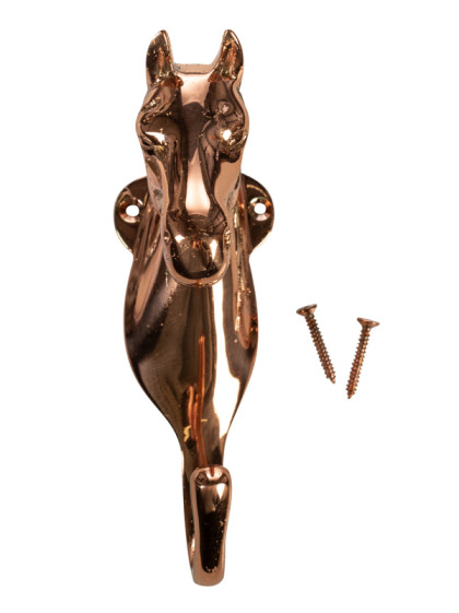 Support tête de cheval en laiton HKM
