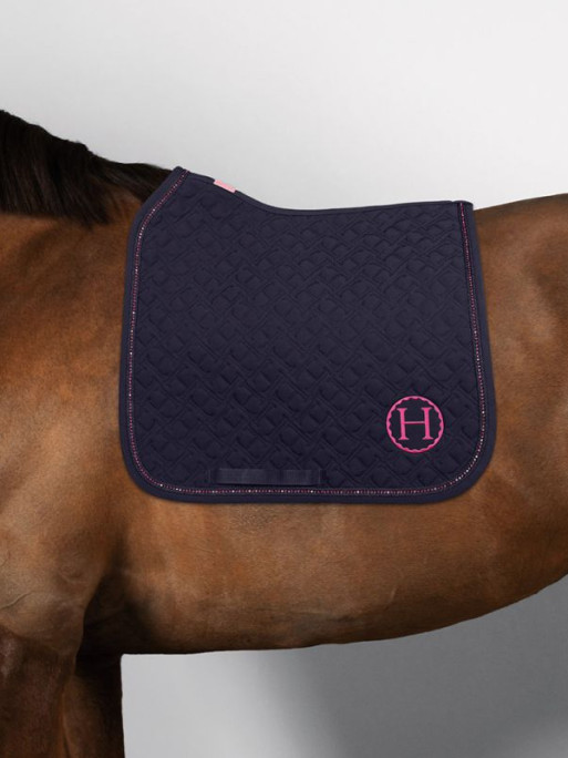 Tapis de selle Saphir  Dressage Octobre Rose Harcour