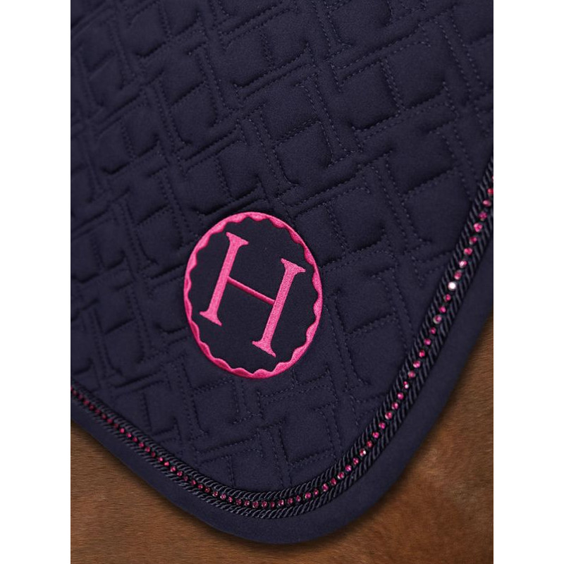 Tapis de selle Saphir  Dressage Octobre Rose Harcour