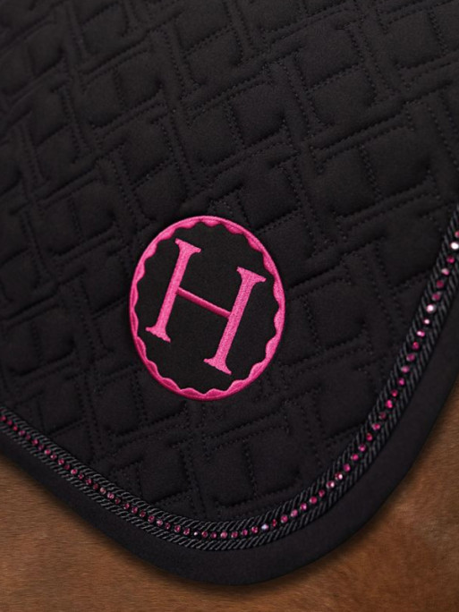Tapis de selle Saphir  Dressage Octobre Rose Harcour