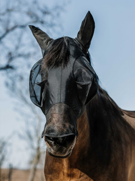 Masque anti-mouches anti-UV Lycra+Nez Equi-Thème
