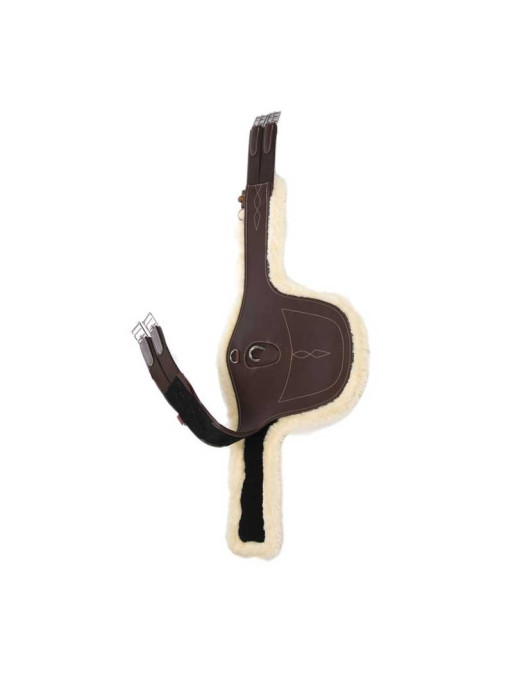 Sangle bavette en cuir et mouton Kentucky Sangle bavette en cuir et mouton Kentucky