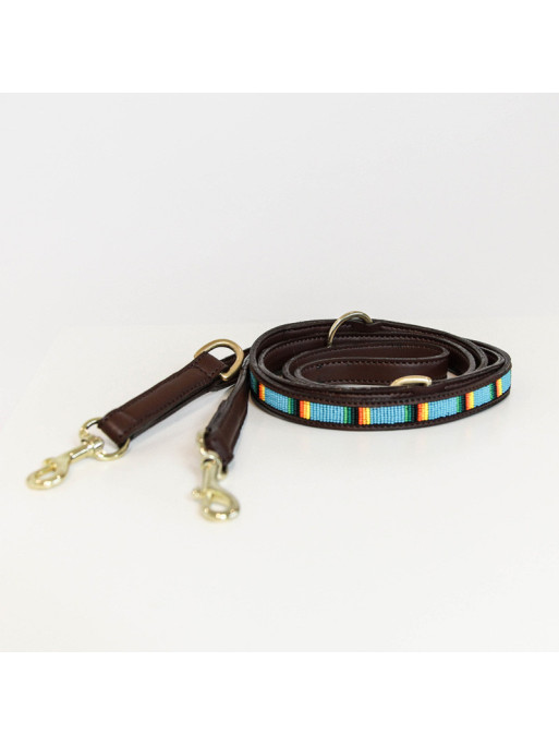 Laisse pour chien perles faites main 230 cm Kentucky