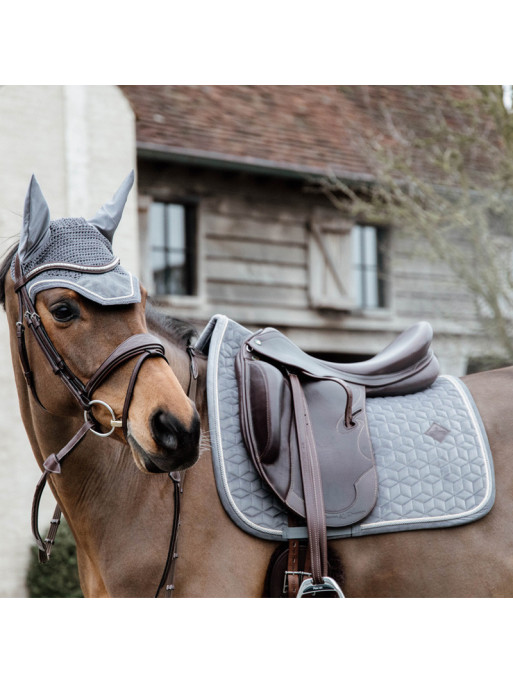 Tapis de selle Basic Velvet Dressage bleu marine Kentucky Tapis de selle Basic Velvet Dressage bleu marine Kentucky