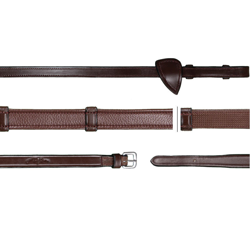Rênes Hunter grip 5/8 avec 7 arrêtoirs "New English Collection" Dy'on