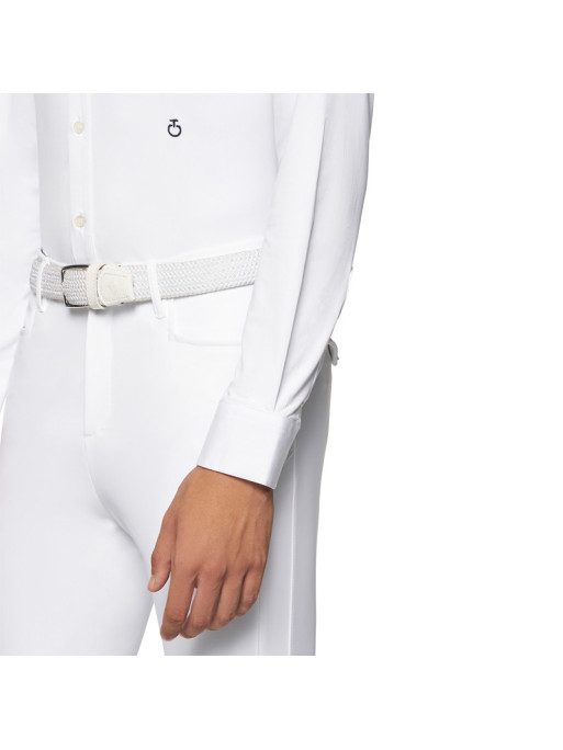 Chemise de concours boutonnée manches longues Cavalleria Toscana Chemise de concours boutonnée manches longues Cavalleria Toscana