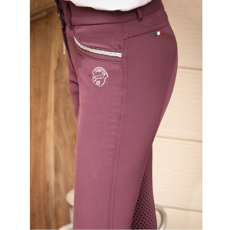 Pantalon d'équitation Junior Fille Marie Jump'In Prune 1
