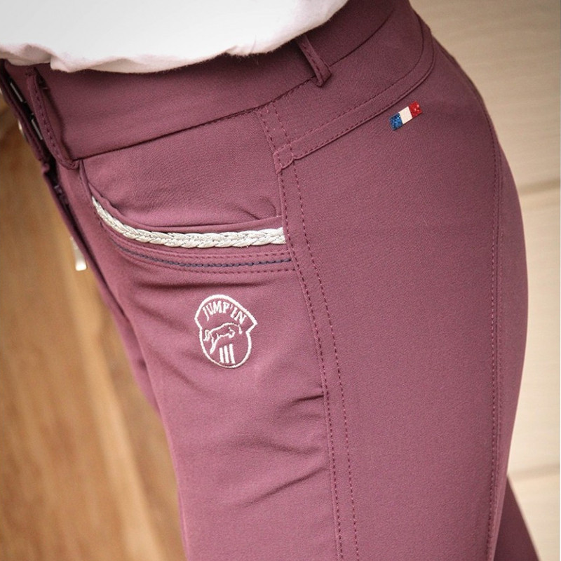 Pantalon d'équitation Junior Fille Marie Jump'In Prune 3