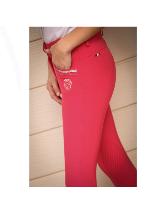 Pantalon d'équitation Junior Fille Marie Jump'In Rouge 1 Pantalon d'équitation Junior Fille Marie Jump'In Rouge 1