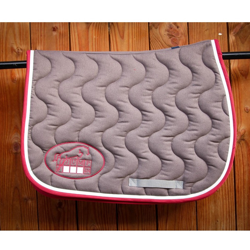 Tapis Jumpad Ecusson Jump'In Gris chiné, blanc et bordeaux 2